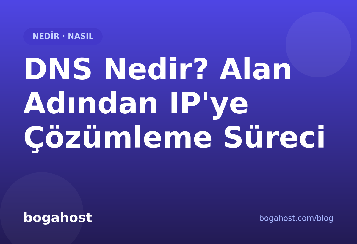 DNS Nedir? Alan Adından IP'ye Çözümleme Süreci