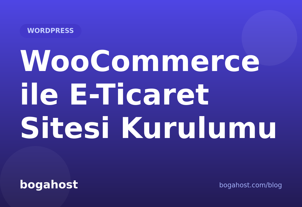 WooCommerce ile E-Ticaret Sitesi Kurulumu